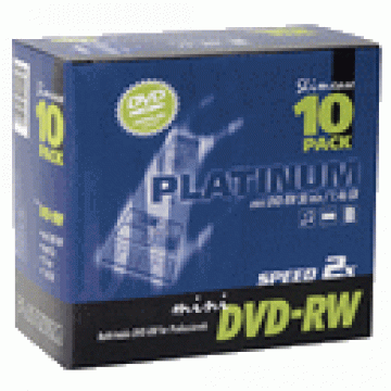 DVD-RECORDABLE PLATINUM DVD-RW Mini 30 min (10)  - OUTLET