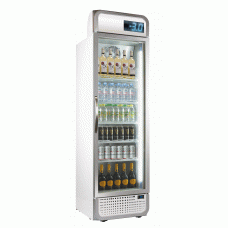 KOELKAST HUSKYC5PROZZ-H-HU 410L. FLESSENKOELER 1-DEURS GLAS