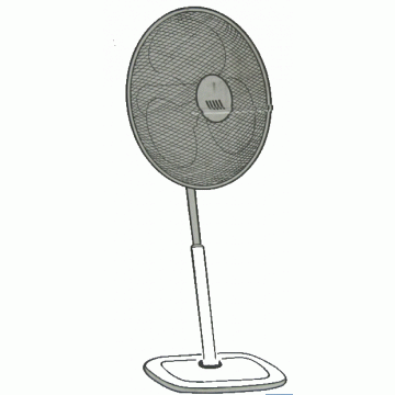 VENTILATOR DOMO DO 4200 V GUN METAAL STATIEF -  OUTLET